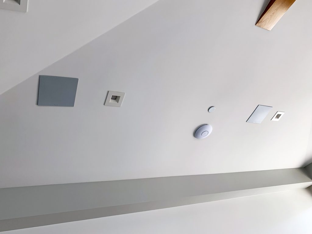 Home automation, in-ceiling speaker and wifi access point