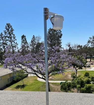 Wiring Wifi installed on a park pole